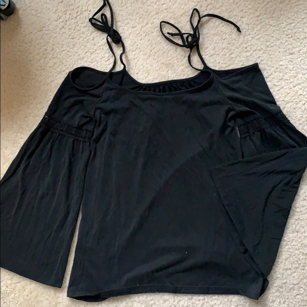 Off-The-Shoulder Long Sleeve Blouse Lord & Taylor
